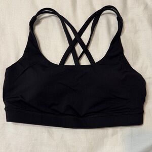 Lululemon Athletica Black Cross-Back Sports Bra